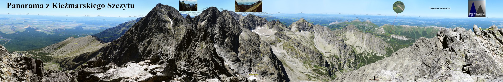 panorama z Kieżmarskiego Szczytu